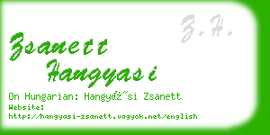 zsanett hangyasi business card